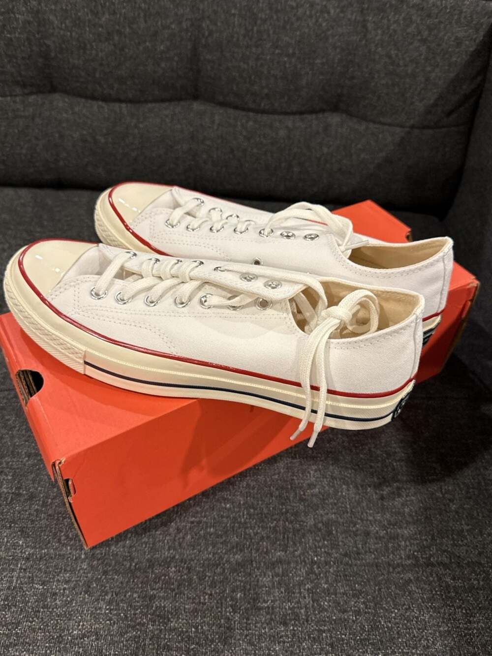 Converse Chuck 70 Low White Garnet Egret 162065C - 8.5M / 10.5W - Picture 2 of 9